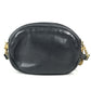 VERSACE vintage Logo Big Medusa Crossbody bag Pochette Shoulder Bag Leather Black/Gold Used