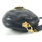VERSACE vintage Logo Big Medusa Crossbody bag Pochette Shoulder Bag Leather Black/Gold Used