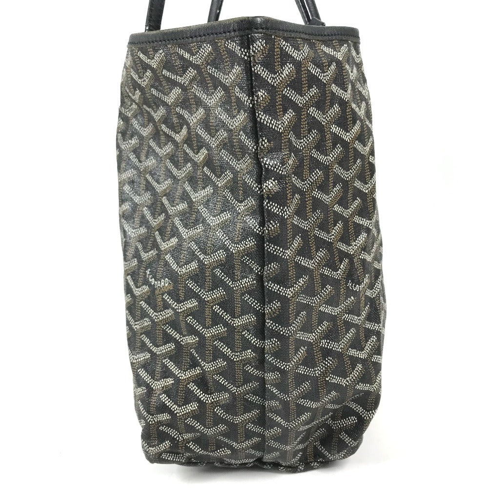 GOYARD Saint Louis PM (with pouch) Tote Bag shoulder bag Shoulder Bag PVC/Leather Black Used