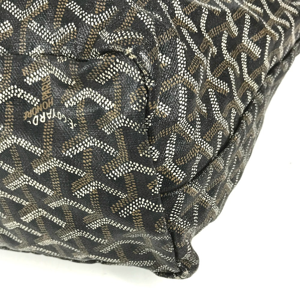 GOYARD Saint Louis PM (with pouch) Tote Bag shoulder bag Shoulder Bag PVC/Leather Black Used