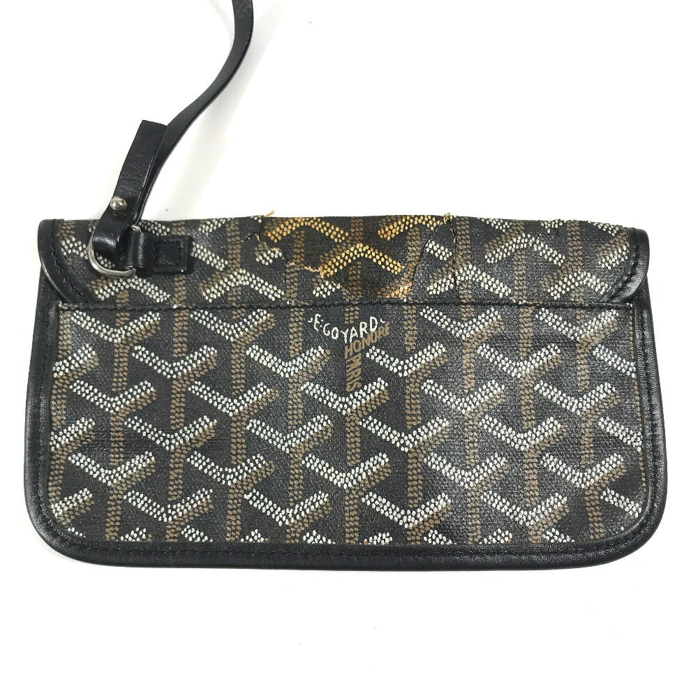 GOYARD Saint Louis PM (with pouch) Tote Bag shoulder bag Shoulder Bag PVC/Leather Black Used