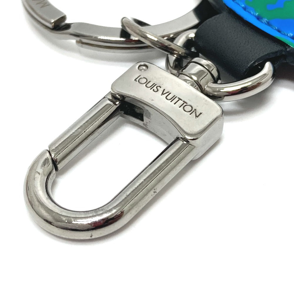 LOUIS VUITTON M68307 モノグラム ポルトクレ パディッド チャーム キーリング キーホルダー モノグラムキャンバス メンズ ブラウン×ブルー