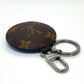 LOUIS VUITTON M68307 モノグラム ポルトクレ パディッド チャーム キーリング キーホルダー モノグラムキャンバス メンズ ブラウン×ブルー