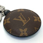 LOUIS VUITTON M68307 モノグラム ポルトクレ パディッド チャーム キーリング キーホルダー モノグラムキャンバス メンズ ブラウン×ブルー