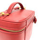 CHANEL CC Coco Mark Vanity Bag, Handbag, Shoulder Bag, Caviar Skin, Red, Women's