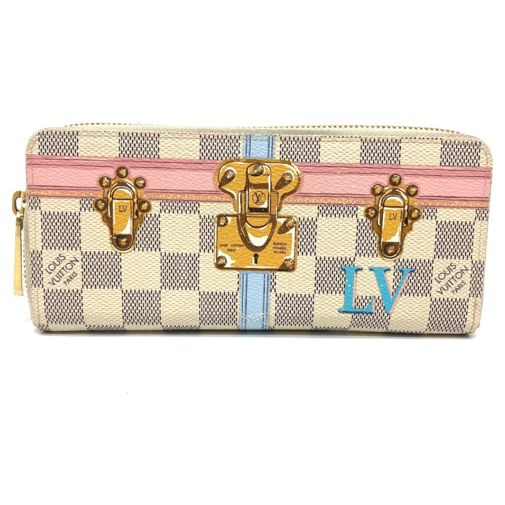LOUIS VUITTON N60109 ダミエ アズ―ル サマートランクコレクション ポルトフォイユ クレマンス 長財布 ダミエアズールキャンバス レディース ホワイト