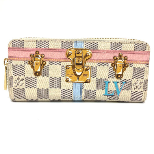 LOUIS VUITTON N60109 ダミエ アズ―ル サマートランクコレクション ポルトフォイユ クレマンス 長財布 ダミエアズールキャンバス レディース ホワイト