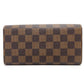 LOUIS VUITTON N63179 Damier Portefeuille Sarah Bifold Wallet, Long Wallet, Damier Canvas, Women's, Ebene, Brown