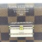 LOUIS VUITTON N63179 Damier Portefeuille Sarah Bifold Wallet, Long Wallet, Damier Canvas, Women's, Ebene, Brown