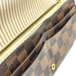 LOUIS VUITTON N63179 Damier Portefeuille Sarah Bifold Wallet, Long Wallet, Damier Canvas, Women's, Ebene, Brown