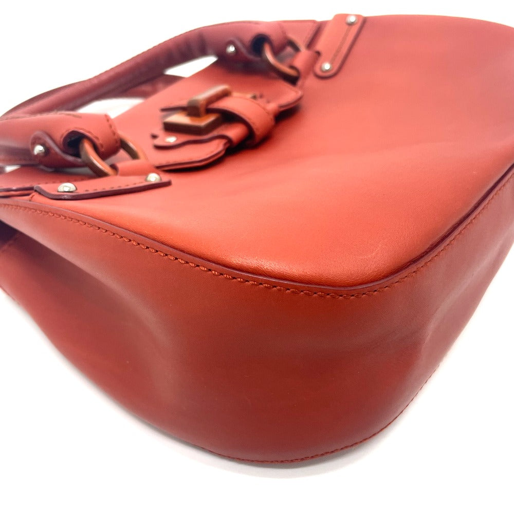 Salvatore Ferragamo 7899 Leather Handbag for Women in Terracotta and Red