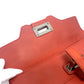 Salvatore Ferragamo 7899 Leather Handbag for Women in Terracotta and Red