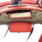 Salvatore Ferragamo 7899 Leather Handbag for Women in Terracotta and Red