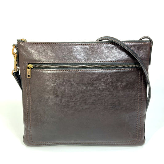 LOUIS VUITTON M93453 ユタ ポシェット シャウニーMM カバン 斜め掛け ショルダーバッグ ユタレザー メンズ カフェ ブラウン