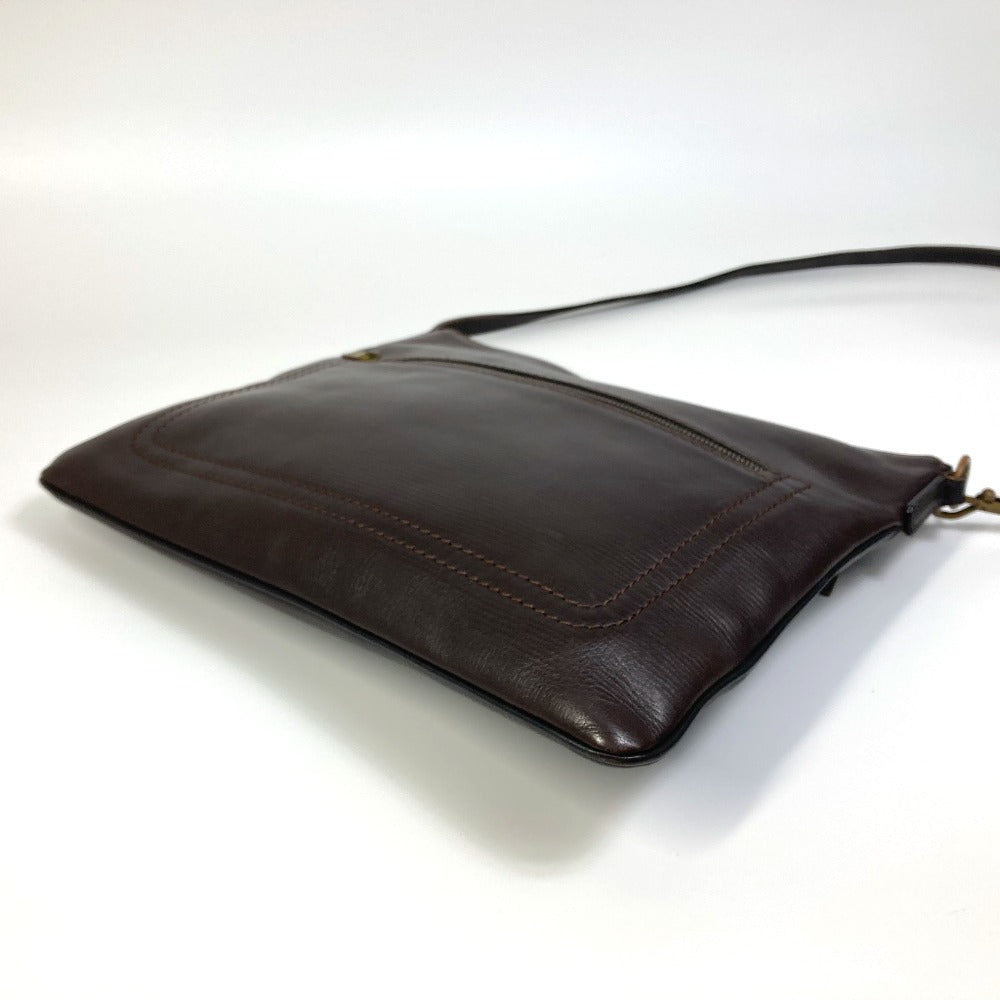 LOUIS VUITTON M93453 Utah Pochette, Shawnee MM, Crossbody Shoulder Bag, Utah Leather, Men's, Cafe Brown