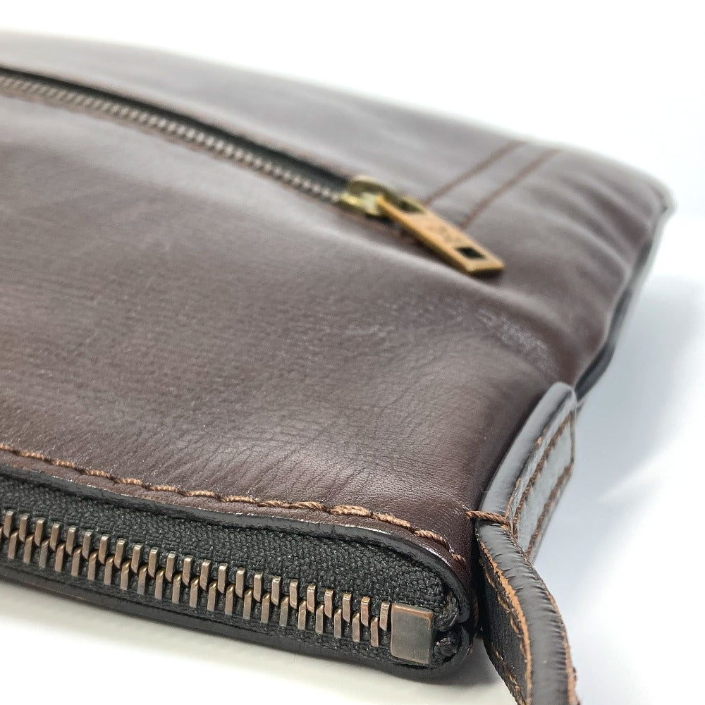 LOUIS VUITTON M93453 Utah Pochette, Shawnee MM, Crossbody Shoulder Bag, Utah Leather, Men's, Cafe Brown