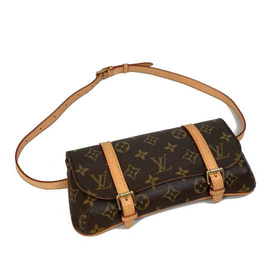 LOUIS VUITTON M51159 モノグラム ポシェット マレル カバン ウエストポーチ ウエストバッグ モノグラムキャンバス レディース ブラウン