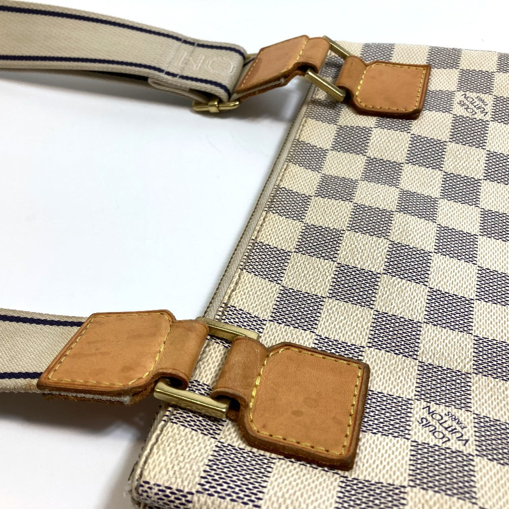 LOUIS VUITTON N51112 Damier Azur Pochette Bosphore Crossbody Shoulder Bag in Damier Azur Canvas, Women's, Azure White