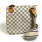 LOUIS VUITTON N51112 Damier Azur Pochette Bosphore Crossbody Shoulder Bag in Damier Azur Canvas, Women's, Azure White