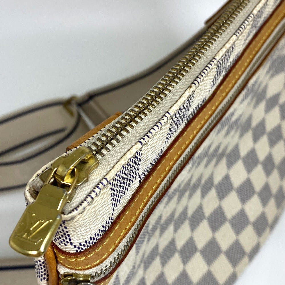 LOUIS VUITTON N51112 Damier Azur Pochette Bosphore Crossbody Shoulder Bag in Damier Azur Canvas, Women's, Azure White