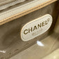 CHANEL CC ココマーク バニティバッグ カバン 2WAY ハンドバッグ 肩掛け 斜め掛け ショルダーバッグ キャビアスキン レディース ベージュ