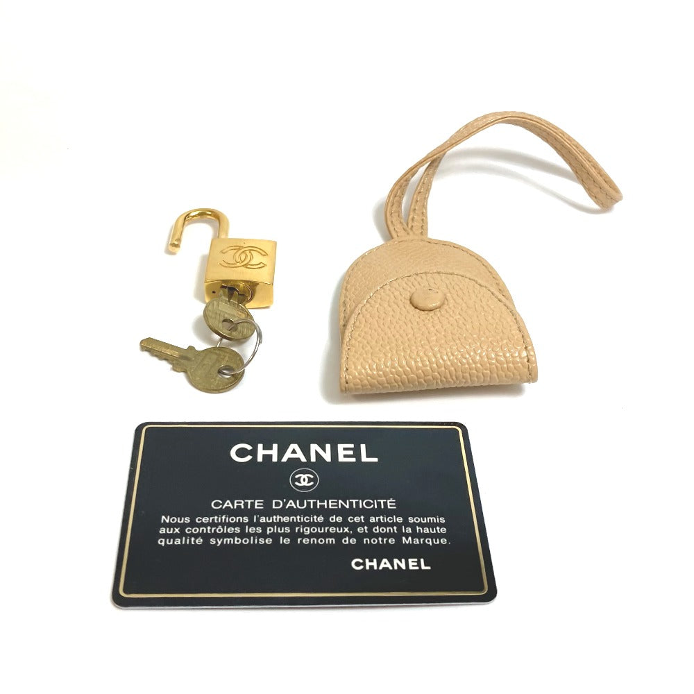 CHANEL CC ココマーク バニティバッグ カバン 2WAY ハンドバッグ 肩掛け 斜め掛け ショルダーバッグ キャビアスキン レディース ベージュ