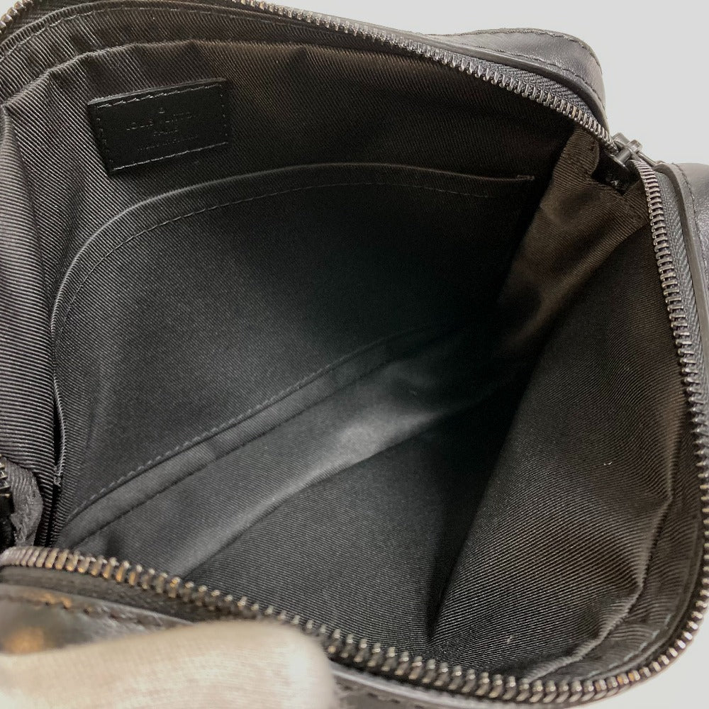 LOUIS VUITTON M69827 モノグラムシャドウ デュオ メッセンジャー カバン 斜め掛け ボディバッグ モノグラムシャドウレザー メンズ ブラック
