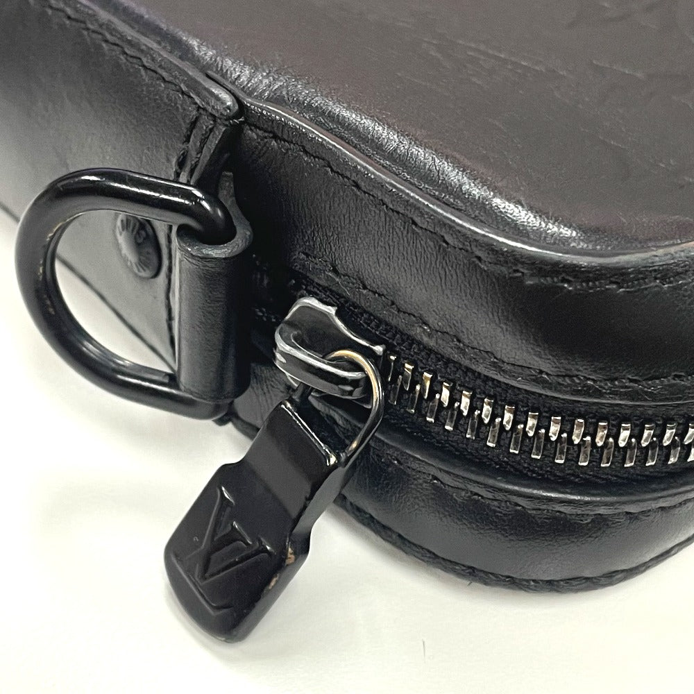 LOUIS VUITTON M69827 モノグラムシャドウ デュオ メッセンジャー カバン 斜め掛け ボディバッグ モノグラムシャドウレザー メンズ ブラック