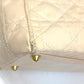 Dior Lady Dior Cannage 2-Way Shoulder Bag/Handbag in Patent Leather, Beige