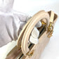 Dior Lady Dior Cannage 2-Way Shoulder Bag/Handbag in Patent Leather, Beige