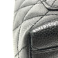 CHANEL Coco Mark CC Matelasse Quilted Tote Bag in Caviar Leather, Black