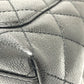 CHANEL Coco Mark CC Matelasse Quilted Tote Bag in Caviar Leather, Black