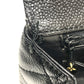 CHANEL Coco Mark CC Matelasse Quilted Tote Bag in Caviar Leather, Black
