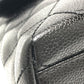 CHANEL Coco Mark CC Matelasse Quilted Tote Bag in Caviar Leather, Black