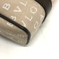 BVLGARI ロゴマニア トートバッグ ハンドバッグ キャンバス/レザー レディース ベージュ
