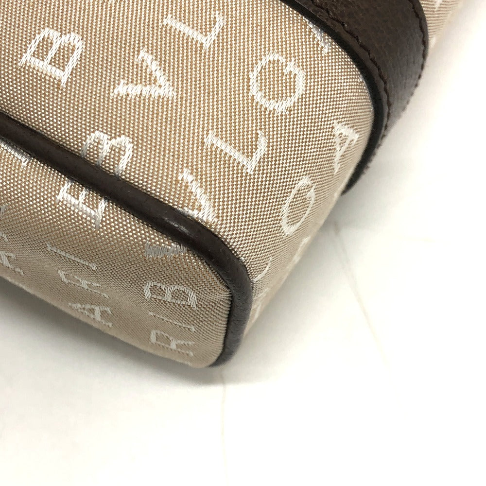 BVLGARI ロゴマニア トートバッグ ハンドバッグ キャンバス/レザー レディース ベージュ