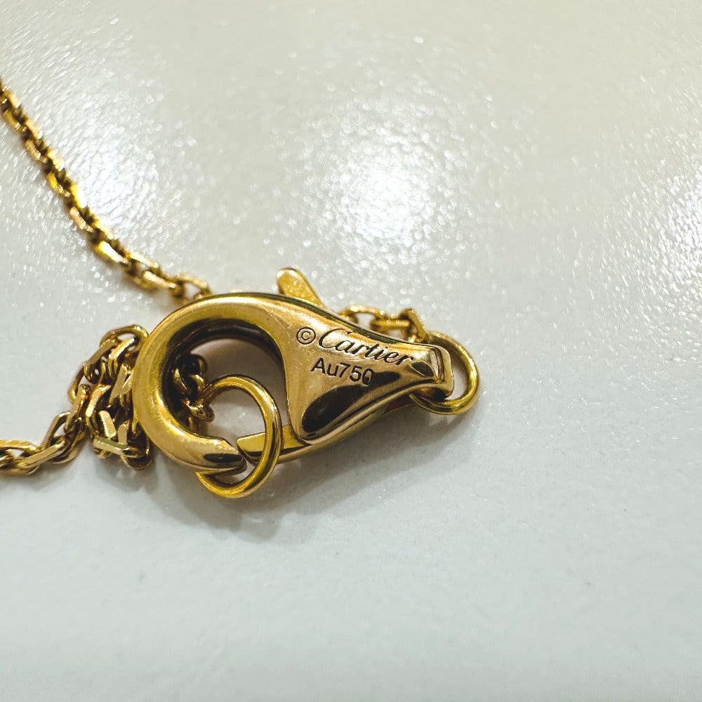 CARTIER สร้อยคอพร้อมจี้ Amulette de Cartier เพชร 1 เม็ด ไซส์ XS เครื่องประดับ ทอง K18 สร้อยคอ Au750 สำหรับผู้หญิง สีทอง