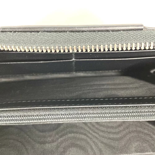 GUCCI 451249 GGスプリーム ロングウォレット ラウンドファスナー 長財布 PVC/レザー レディース ベージュ