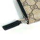GUCCI 451249 GGスプリーム ロングウォレット ラウンドファスナー 長財布 PVC/レザー レディース ベージュ