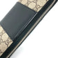 GUCCI 451249 GGスプリーム ロングウォレット ラウンドファスナー 長財布 PVC/レザー レディース ベージュ