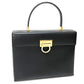 Salvatore Ferragamo ガンチーニ カバン 2WAY ハンドバッグ レザー レディース ブラック