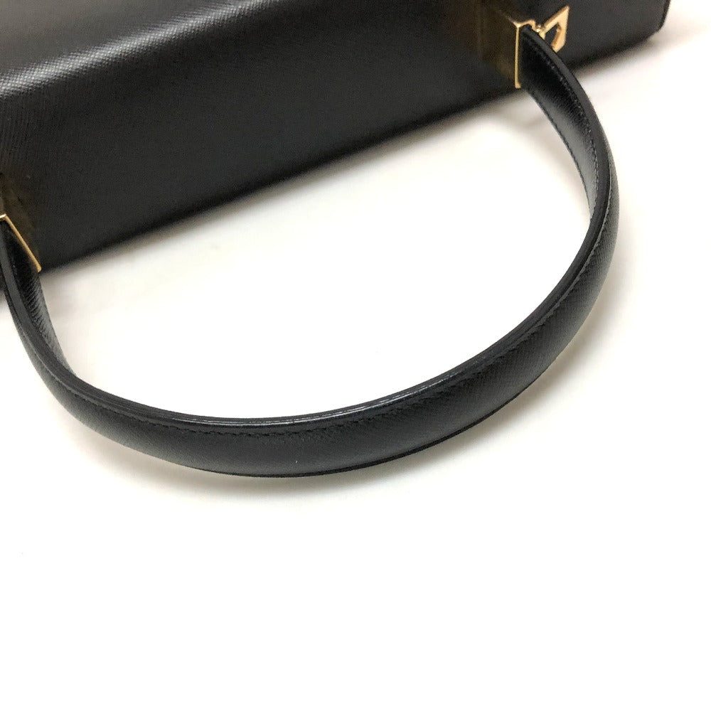 Salvatore Ferragamo ガンチーニ カバン 2WAY ハンドバッグ レザー レディース ブラック