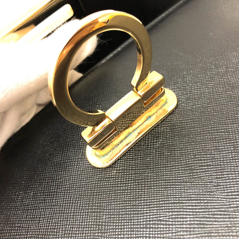 Salvatore Ferragamo ガンチーニ カバン 2WAY ハンドバッグ レザー レディース ブラック