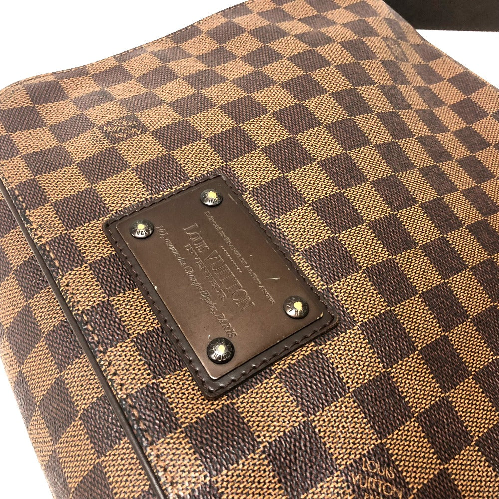 LOUIS VUITTON N51211 Damier Brooklyn MM Messenger Bag Shoulder Bag Damier Canvas Women's Ebene