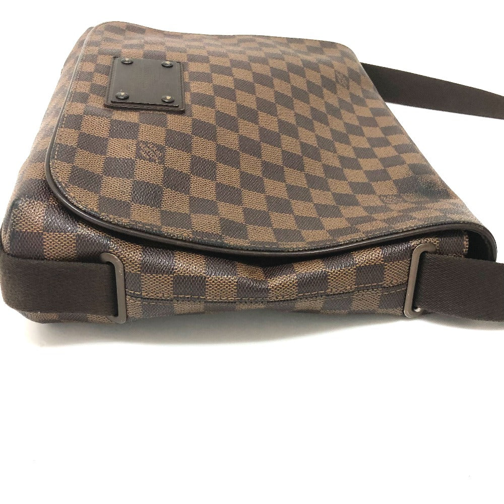 LOUIS VUITTON N51211 Damier Brooklyn MM Messenger Bag Shoulder Bag Damier Canvas Women's Ebene