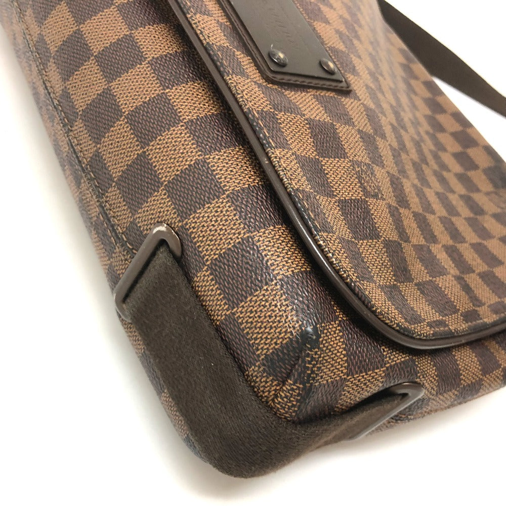 LOUIS VUITTON N51211 Damier Brooklyn MM Messenger Bag Shoulder Bag Damier Canvas Women's Ebene