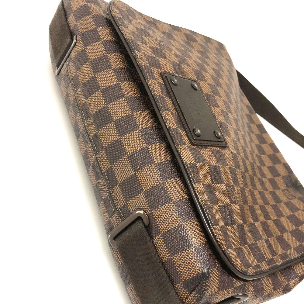 LOUIS VUITTON N51211 Damier Brooklyn MM Messenger Bag Shoulder Bag Damier Canvas Women's Ebene