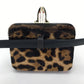 Christian Louboutin 3110421 Leopard Print DANCING QUEEN CLUTCH PONY LUX Waist Pouch Belt Bag in Brown Leather/Pony Leather for Women