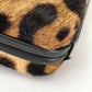Christian Louboutin 3110421 Leopard Print DANCING QUEEN CLUTCH PONY LUX Waist Pouch Belt Bag in Brown Leather/Pony Leather for Women