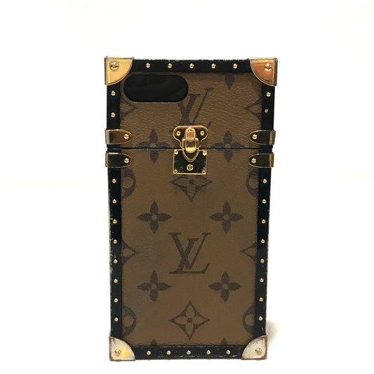 LOUIS VUITTON M64487 モノグラムリバース アイ トランク iphone7+ アイフォンケース スマートフォンケース モノグラムリバースキャンバス レディース ブラウン ブラウン